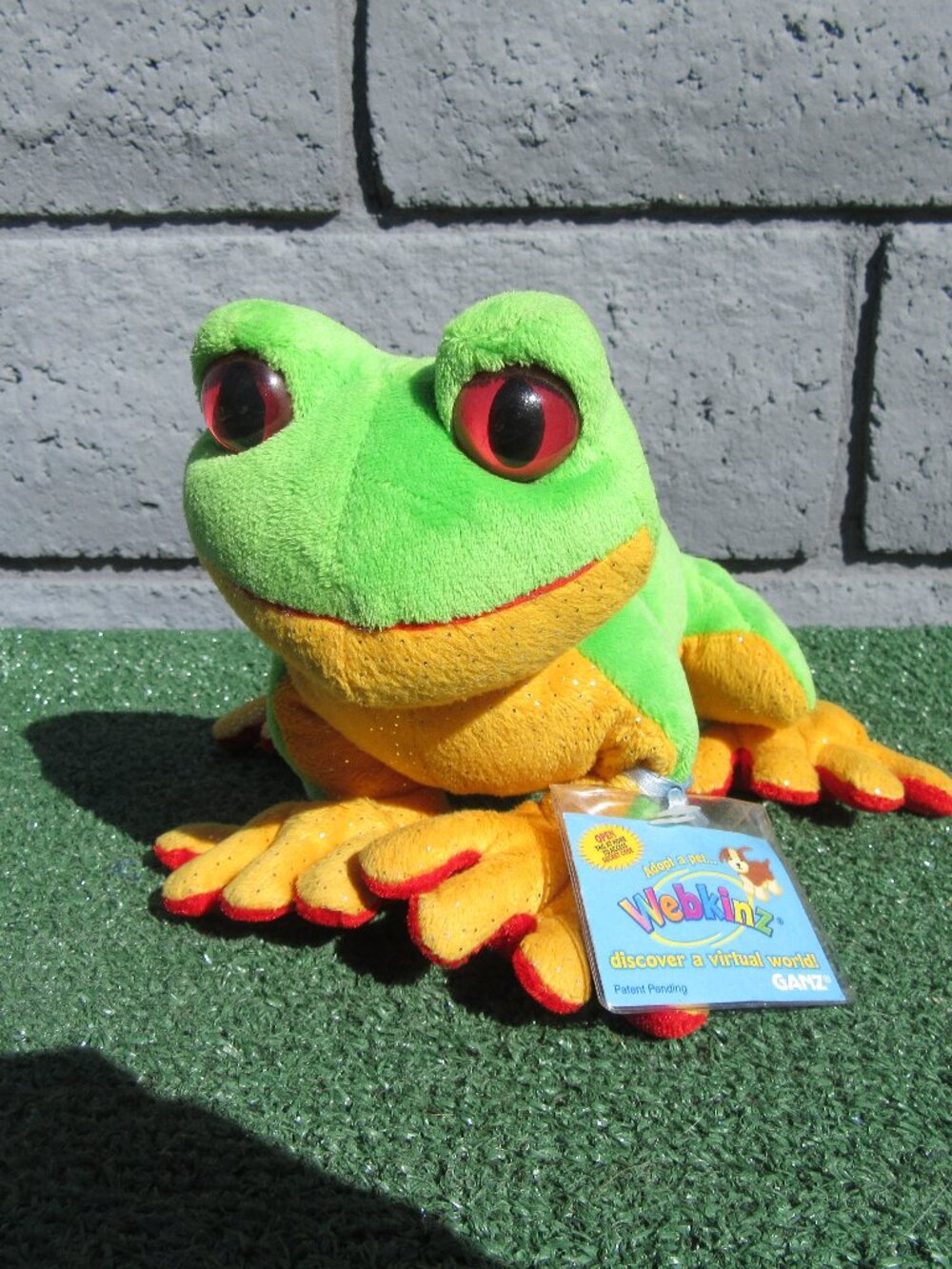 Brand New Ganz Webkinz Tree Frog Plush Stuffed Animal Bean Bag HM109
